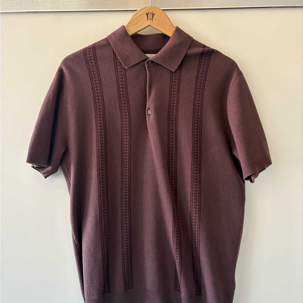 Rhythm Maroon Polo Shirt